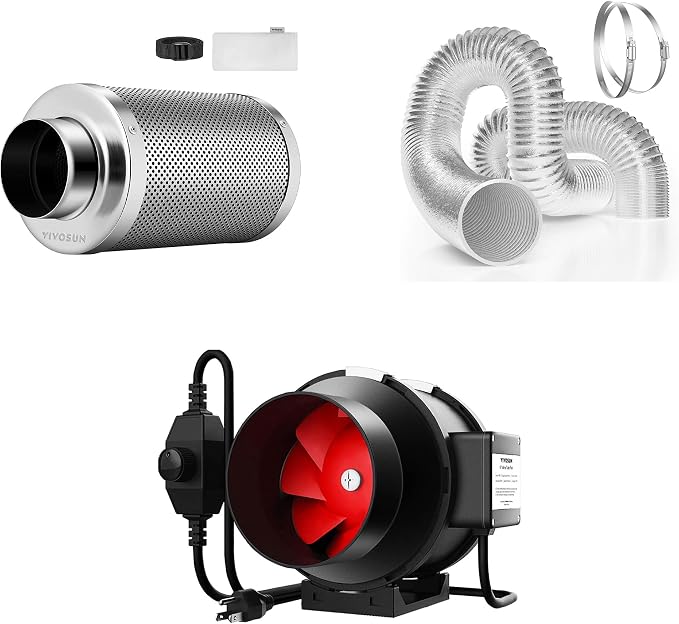 VIVOSUN 6 Inch 390 CFM Inline Duct Fan, by Unknown
