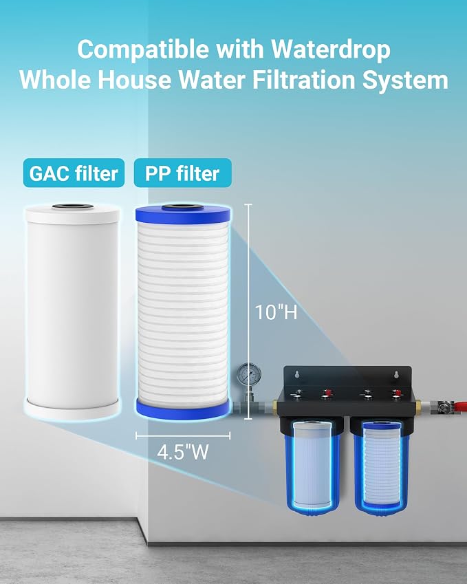 AQUA CREST Whole House Sediment and Carbon Water Filter, Replacement - Image 2