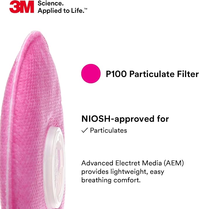 3M 2091 P100 Particulate Filter, 3 Pairs - Image 4