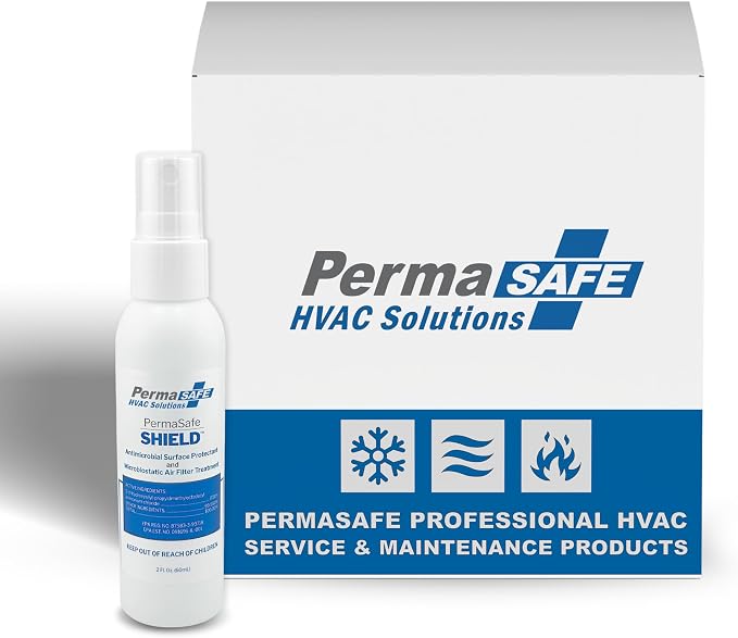 PermaSafe HVAC Solutions, Antimicrobial Air Filter Treatment, Odor Inhibitor by PermaSafe