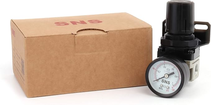 SNS Air Pressure Regulator Female Thread 1/8 NPT 0-150 PSI Adjustable, - Image 5