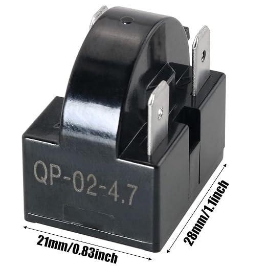 QP2-4R7 QP2-4.7 4.7 Ohm PTC Starter Relay & Overload Protector 3 Pin Fits - Image 3
