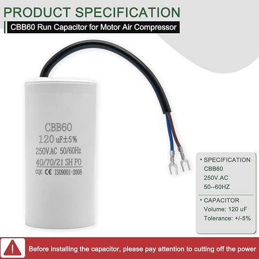CBB60 Run Capacitor for Motor Air Compressor and air Conditioner Compressor - Image 4
