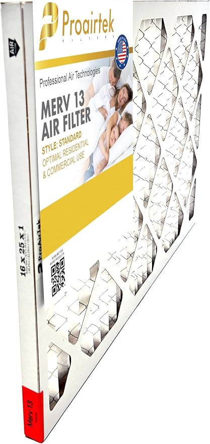 Proairtek AF16251M13SWH Model 16x25x1 Air Filter, MERV 13; Ideal - Image 2