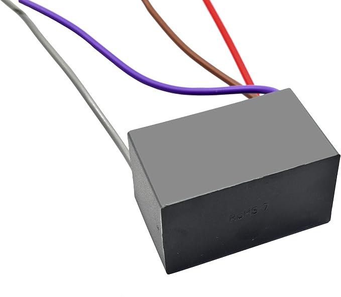 HQRP 2-Pack Ceiling Fan Capacitor CBB61 3.7uf+4uf+5.5uf 4-Wire - Image 8
