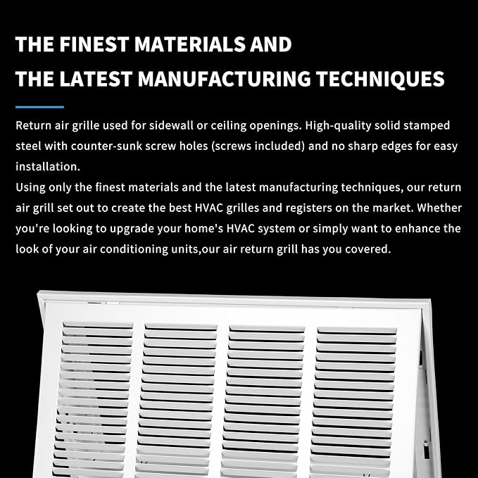 20x10 Air Return Grille Return Vent Cover - Image 4