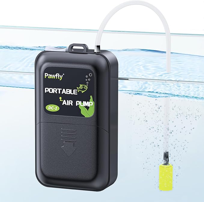 Pawfly Aquarium Battery Air Pump 40 GPH Oxygen Pump by Pawfly