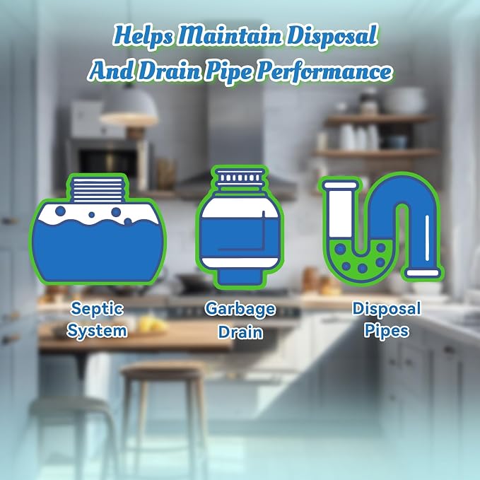 Garbage Disposal Cleaner Deodorizer Tablets-48 Pack Deep Cleaning Disposer - Image 6