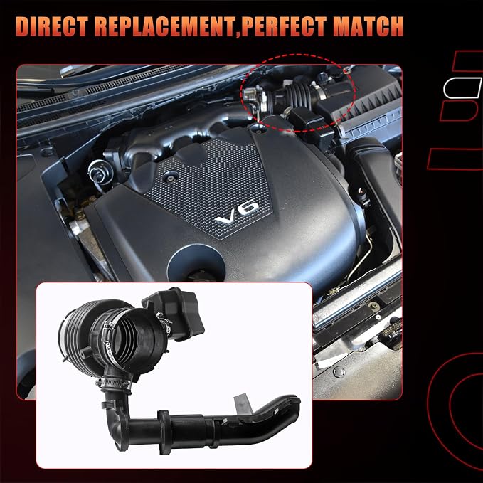 Engine Air Intake Hose w/Clamps, Air Cleaner to Engine Compatible - Image 4