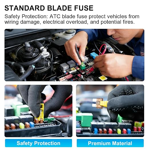 Nilight 5 Amp Standard Fuse 10 Pack Auto Fuses ATC/ATO Standard Regular Fuse - Image 7