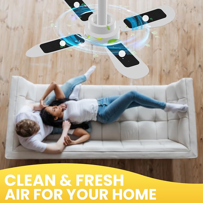 Kodia Ceiling Fan Filters for Blades – Activated Carbon Air Purifier Pads for - Image 6