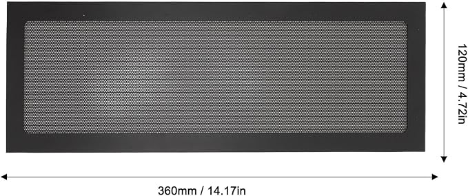 360mm x 120mm PC Case Dust Mesh Filter, Magnetic Frame, Computer Fan Dust Proof - Image 9