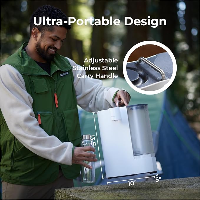 Bluevua RO100ROPOT-Travel Reverse Osmosis System Countertop Water Filter - Image 5