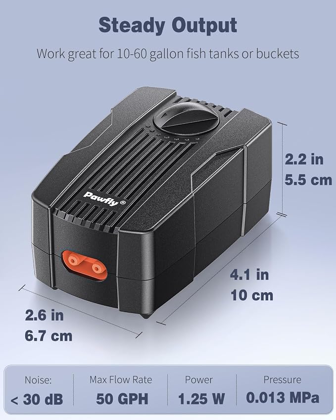 Pawfly 50 GPH Aquarium Air Pump - Image 4