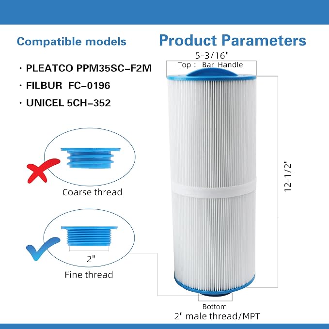 5CH-352 Replaces Marquis Spa Filter, Compatible - Image 2