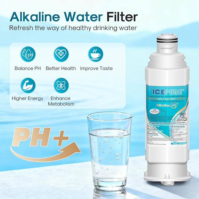 ICEPURE Alkaline DA97-17376B Refrigerator Water Filter Replacement - Image 4