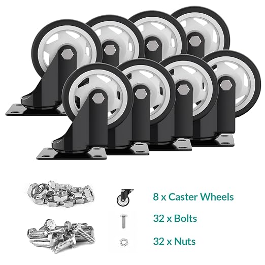 4 inch Caster Wheels Heavy Duty Swivel Casters - Image 6