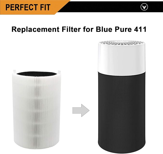3 Pack Blue Pure 411 Filter Replacement Compatible - Image 4