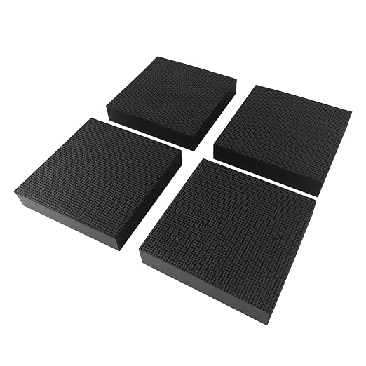 4 Pack 100×100×20mm Thick Anti Vibration Pads and Rubber Pad Combo, Heavy Duty by ZhaoZo