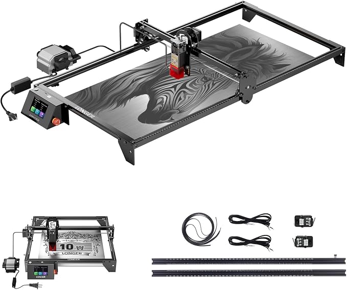 Longer RAY5 10W Laser Engraver by HOME
