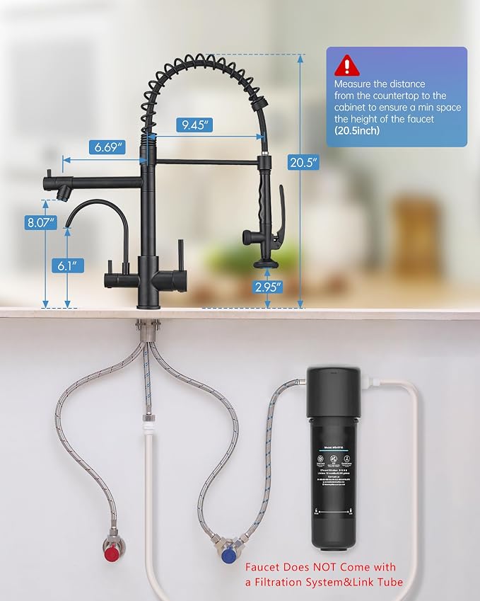 Fapully Commercial 3 Way Kitchen Faucets - Image 6