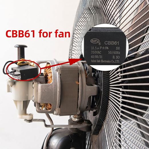 CBB61 Capacitor 10.5uf 350V AC Ceiling Fan 2 Wire 50/60Hz - Image 4