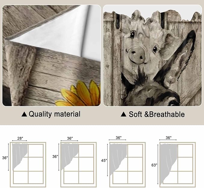 Funny Farm Animals Swag Valances - Image 5