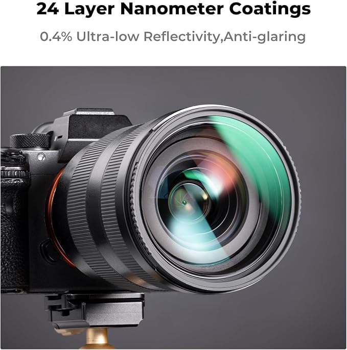 K&F CONCEPT 49mm CPL MCUV ND1000 Lens Filter 2 Lens Caps Kits Waterproof - Image 3