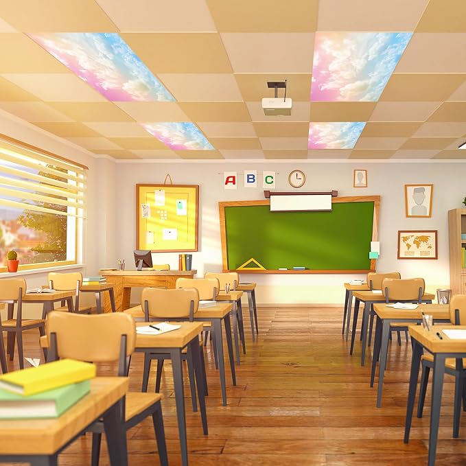 Outus Fluorescent Light Cover Classroom Lighting Cover - Image 7