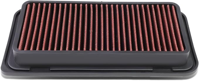 DNA Motoring AFPN-109-RD Clean Air Washable Drop In Panel Air Filter Enhance by DNAMOTORING