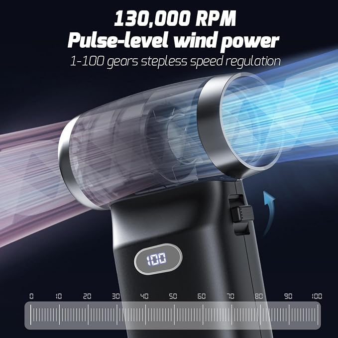 Compressed Air Duster, Electric Dust Blower, High-Speed Electric Air Duster - Image 4