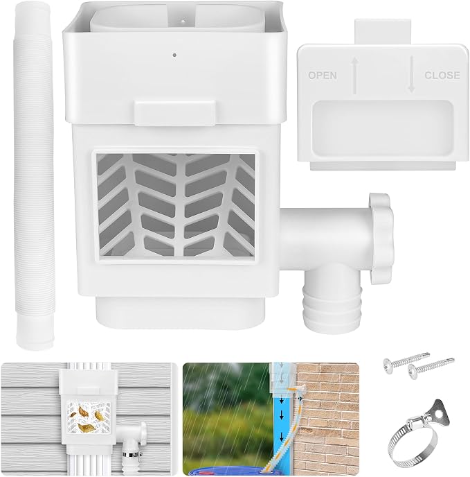 WADEO Rainwater Collection System, Rain Barrel Diverter Kit Fits by WADEOmakeyourlifebetter