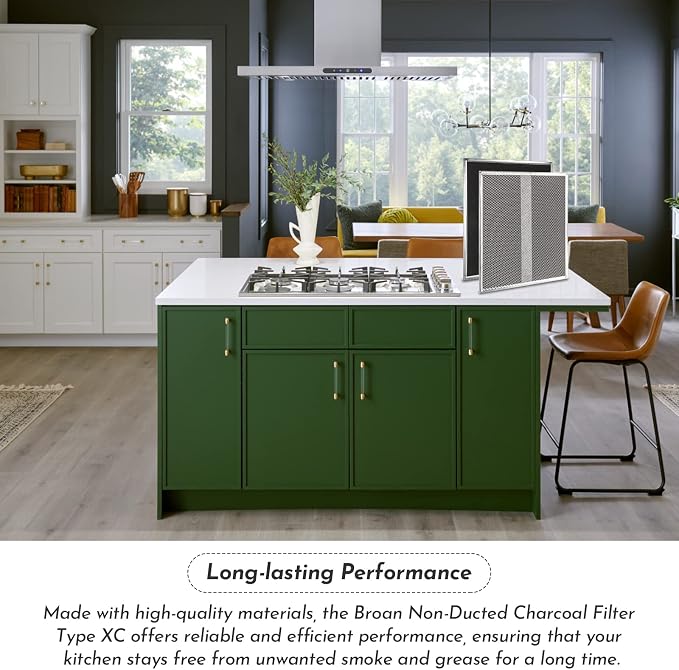 Upgrade HPF30 Charcoal Range Hood Non-Ducted Filter, - Image 7