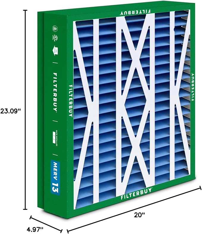 Filterbuy 21x23.5x5 Air Filter MERV 13 Optimal Smoke & Allergy Defense - Image 10
