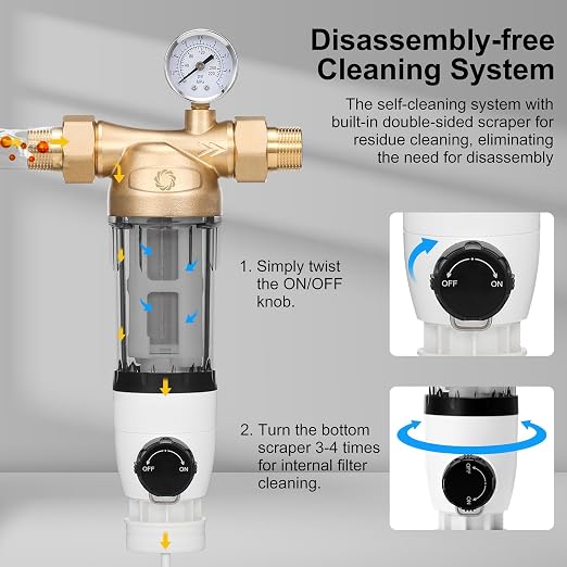 Airthereal Spin Down Water Sediment Filter, Pre-Filtration System - Image 4