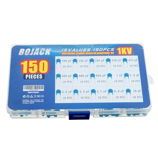 BOJACK 15 Values 150 Pcs 1KV / 100 pF to 10 nF High Voltage DIP Ceramic - Image 3