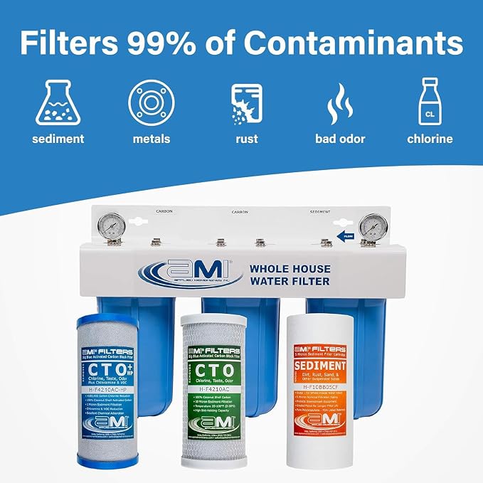 Applied Membranes Inc. 3-Stage Whole-House Water Filter System - Image 5