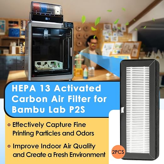 2PCS Activated Carbon Air Filters Compatible - Image 2