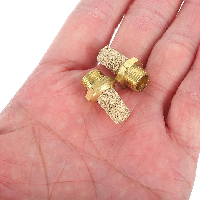 MECCANIXITY 3PCS Pneumatic Exhaust Muffler, g 1/8" Thread Male Sintered Bronze - Image 4