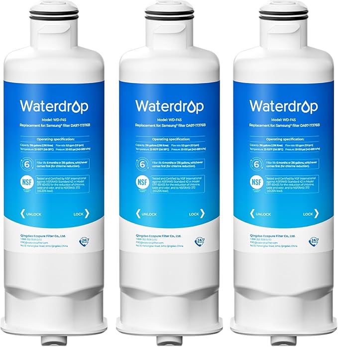 Waterdrop WD-F45 Replacement for Samsung® DA97-17376B, HAF-QIN/EXP, DA97-08006C by Waterdrop