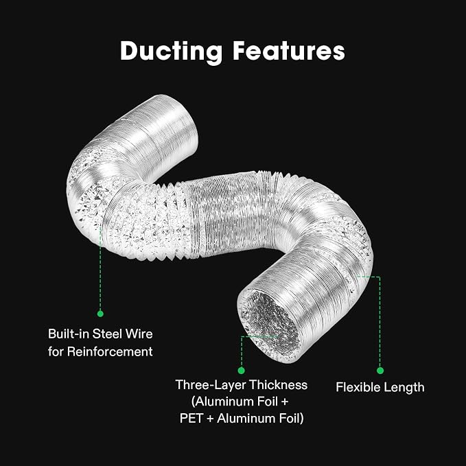 VIVOSUN Smart Air Filtration S8 Kit 8", AeroZesh S8 Inline Duct Fan - Image 7