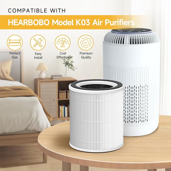 2 Pack K03 Filter Replacement | Compatible - Image 2