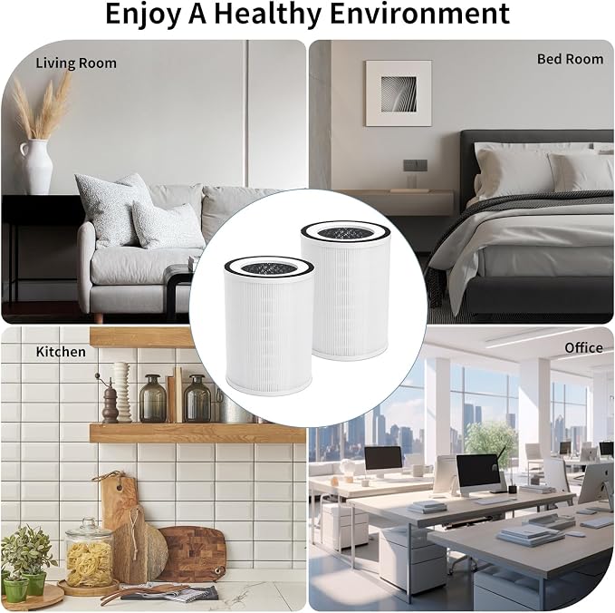 2Pcs Air Purifier Filter Replacement Compatible - Image 7