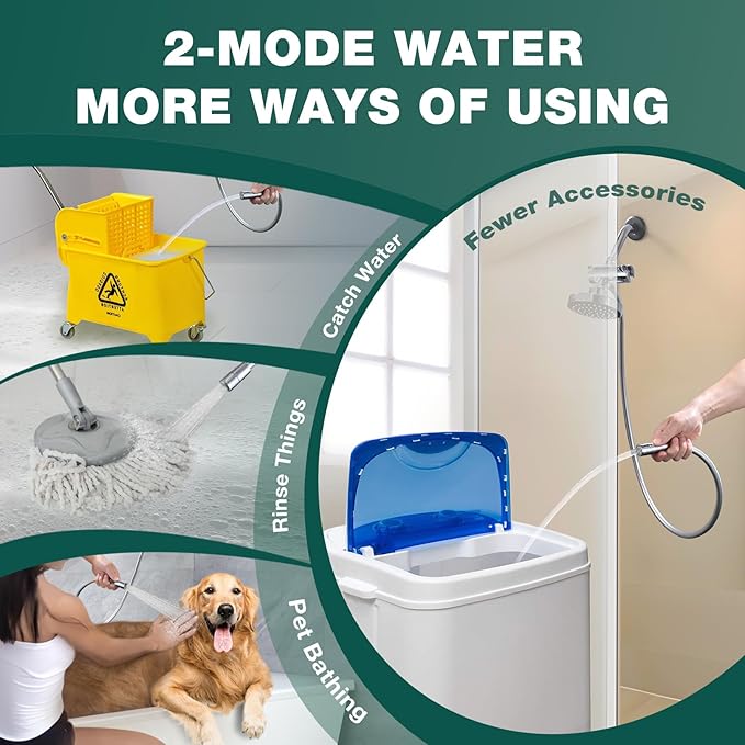Rv Shower Head With Hose 59 Inches,Faucet Sprayer Hoses,Sink Hose Attachment for Portable Hand Held Shower Head Sprayer,Shampoo Sprayer Hose for Bathing Baby,Pets,Washing Hair,Rinsing