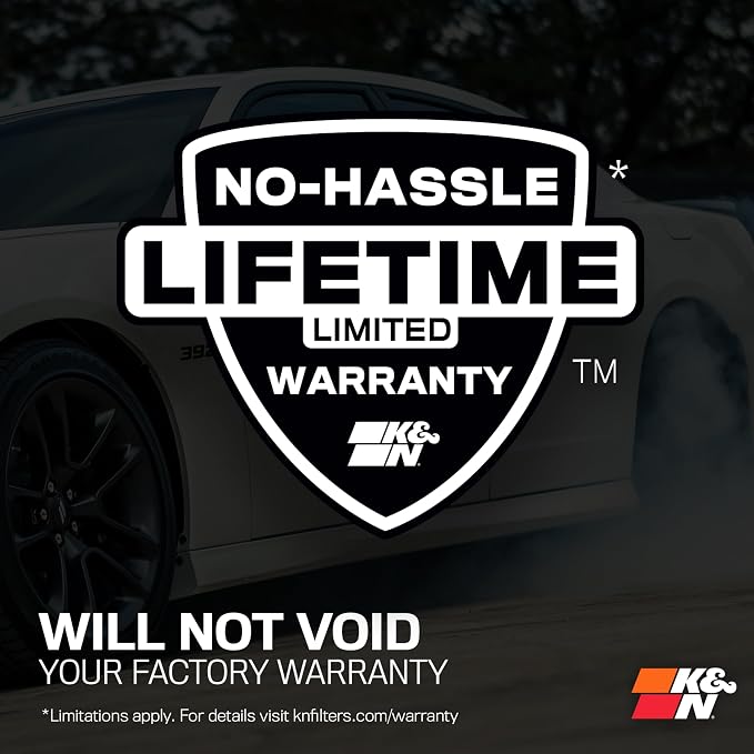 K&N Cold Air Intake System: High-Flow Air Filter, Increase Performance & - Image 9