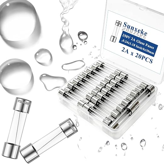 20PCS F2AL250V 6 x 30mm Fast Blow Glass Fuses 2A 2Amp 250V Glass Fuse, - Image 4