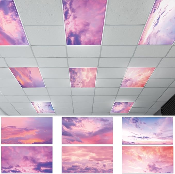 6 Pcs Fluorescent Light Covers by Wiooffen