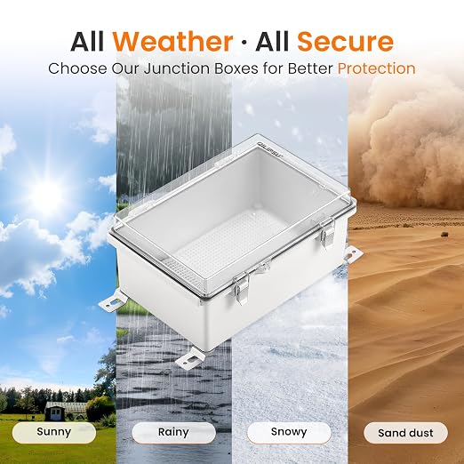 QILIPSU Waterproof Junction Box IP67 Outdoor Plastic Electrical Project - Image 5