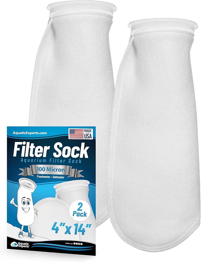 Aquatic Experts 4 inch Ring 100 Micron Felt Filter Sock by AquaticExperts