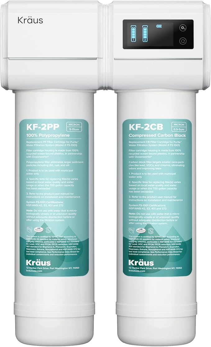 KRAUS Purita 2-Stage Under Sink Water Filtration System by KRAUS